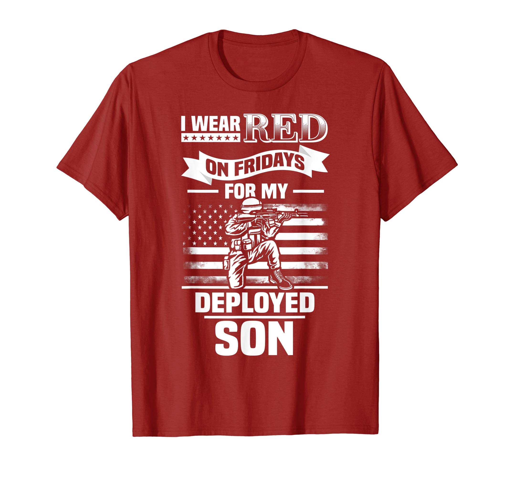 Red Fridays Deployed Military Matching Family GiftRed Friday For My Son Military Troops Deployed Wear T-Shirt