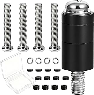 Alrhipvm M8 Screws for Samsung TV, TV Mounting Screws Kits with M8 x 45mm Pitch 1.25mm TV Mounting Bolts, Adjustable Washers and 30mm Long Spacers for VESA Mounting, Fits with Mos…