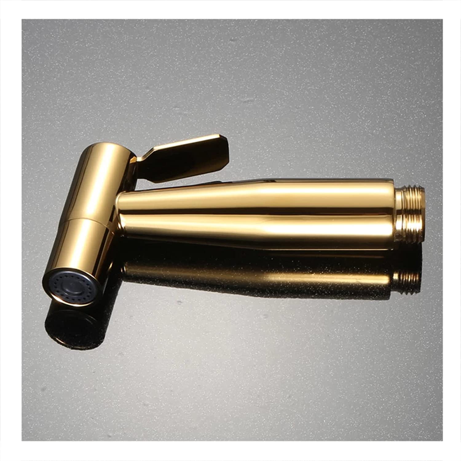 Bidet in Ottone con spruzzatore, doccetta, Rubinetto per Acqua Fredda, Set da Bagno in Titanio Dorato A (Set C), Accessori di Lusso