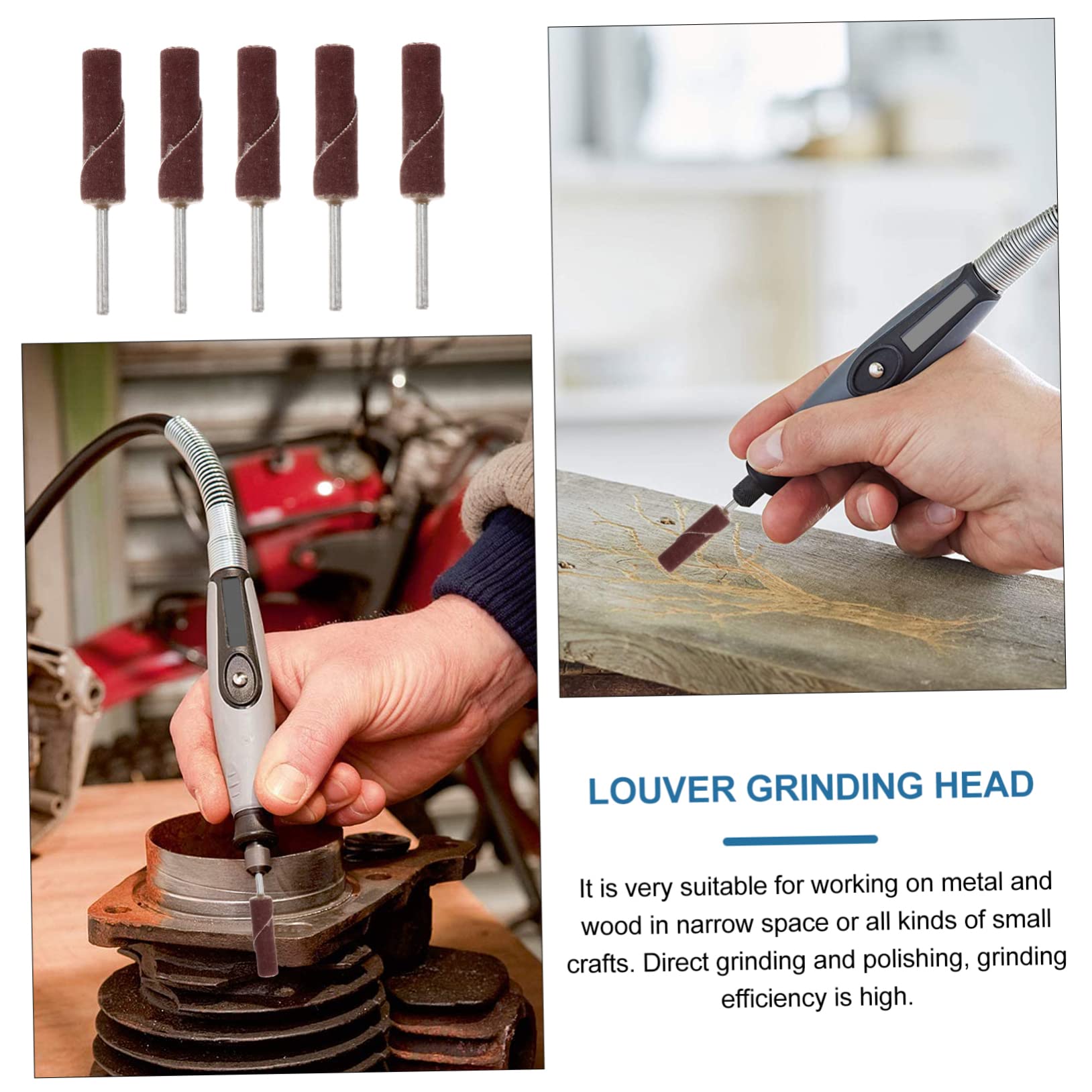 MUCKLILY 3sets Grit Sandpaper Flap Wheel Abrasive Wheel for Orbital Sander Assorted Colors 10pcs*3