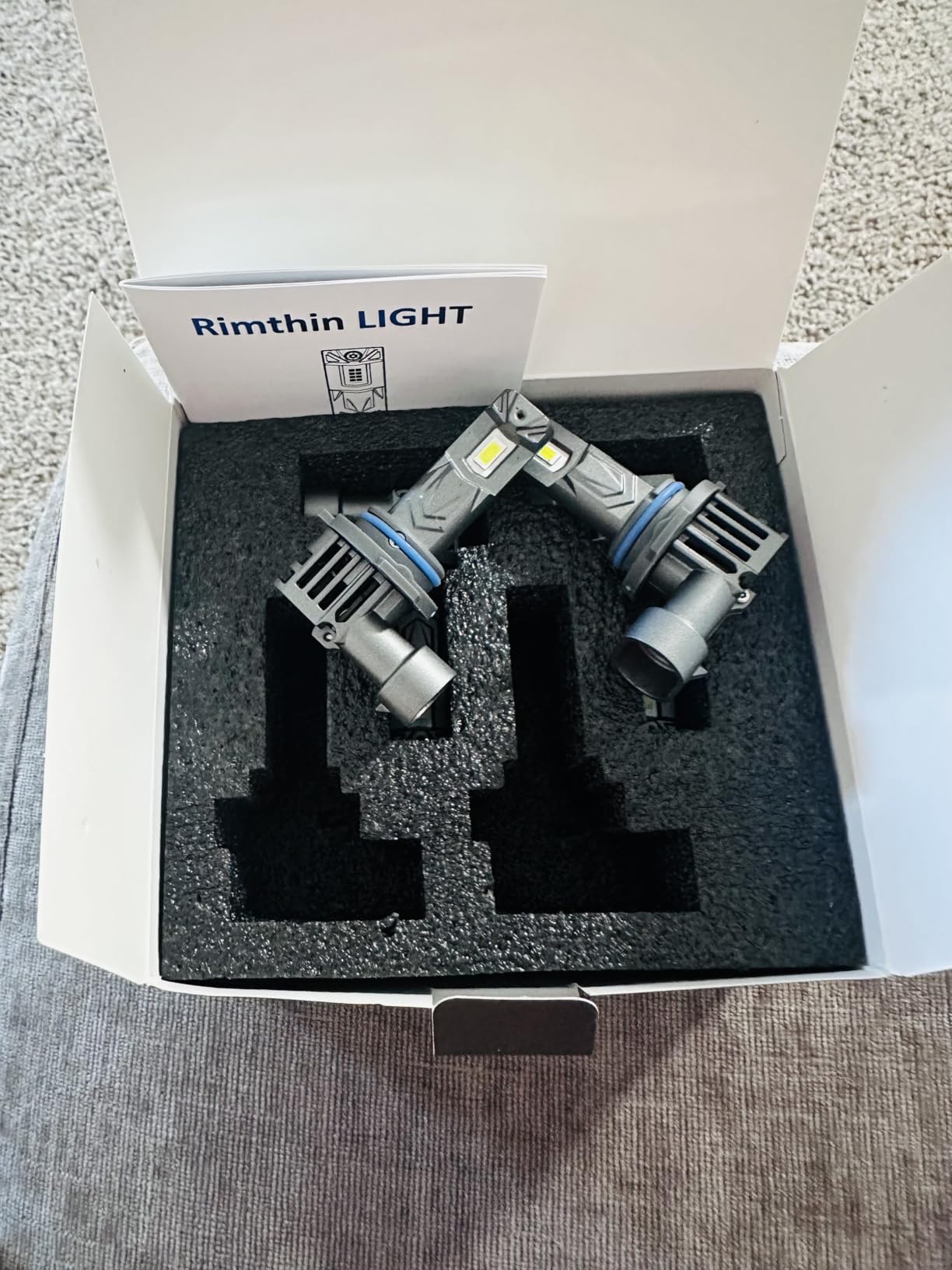 Rimthin E1 9005/HB3 9006/HB4 LED Headlight Bulbs 6000K White IP67 Pack of 4