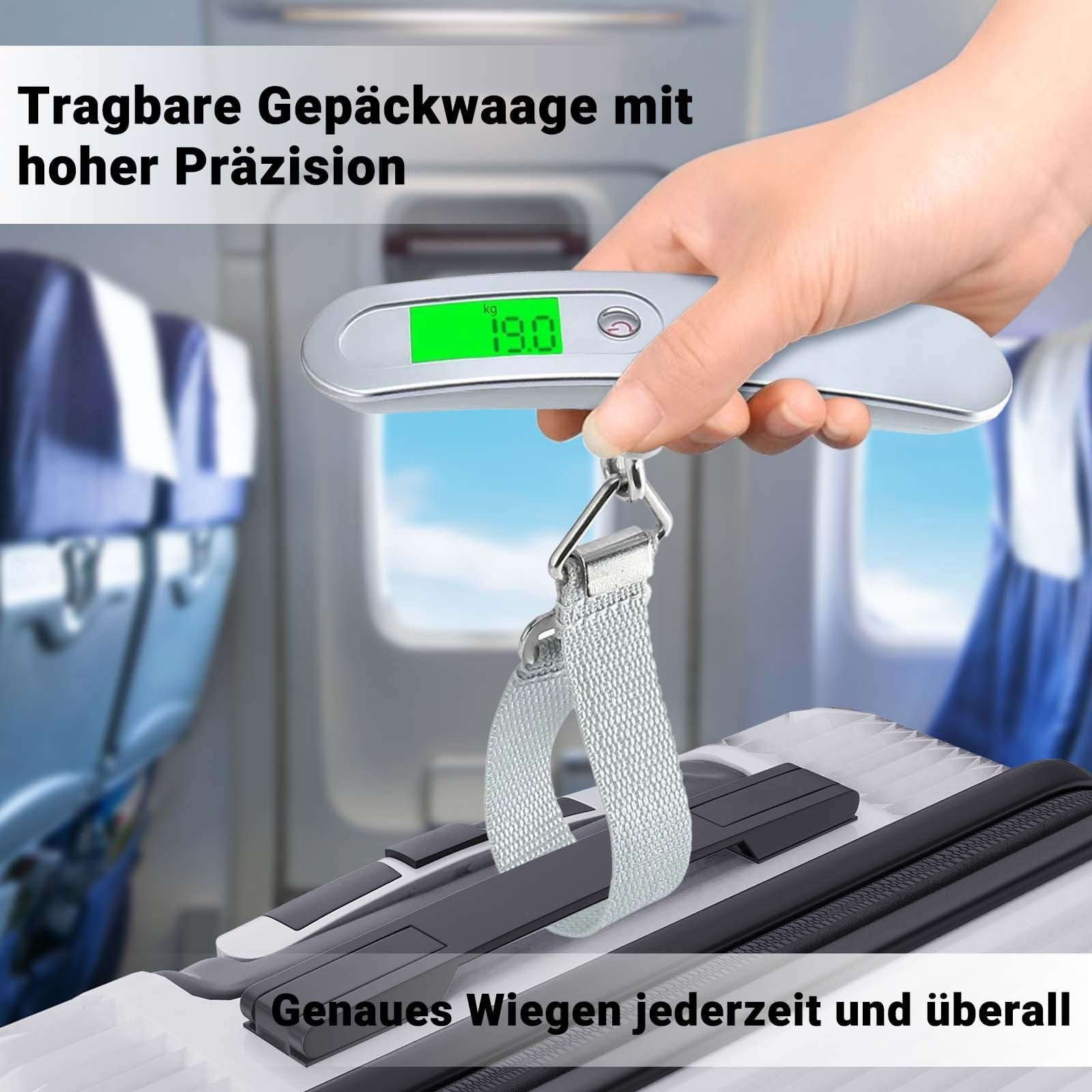 KeepGoon Zestaw walizek podróżnych, zestaw bagażu, z 4 kółkami i zamkiem szyfrowym, walizka z twardą skorupą ABS, walizka na kółkach, uchwyt teleskopowy, rozmiary M – L – XL, Viola+bianco, Nowoczesny