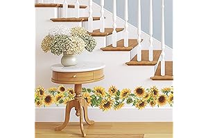 Peel-and-Stick Sunflower Border Wallpaper