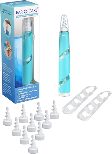 Herramienta de eliminación de cera de oído de alta calidad - Kit de productos para el cuidado de los oídos 4 en 1 - Doble acción - Puntas de
