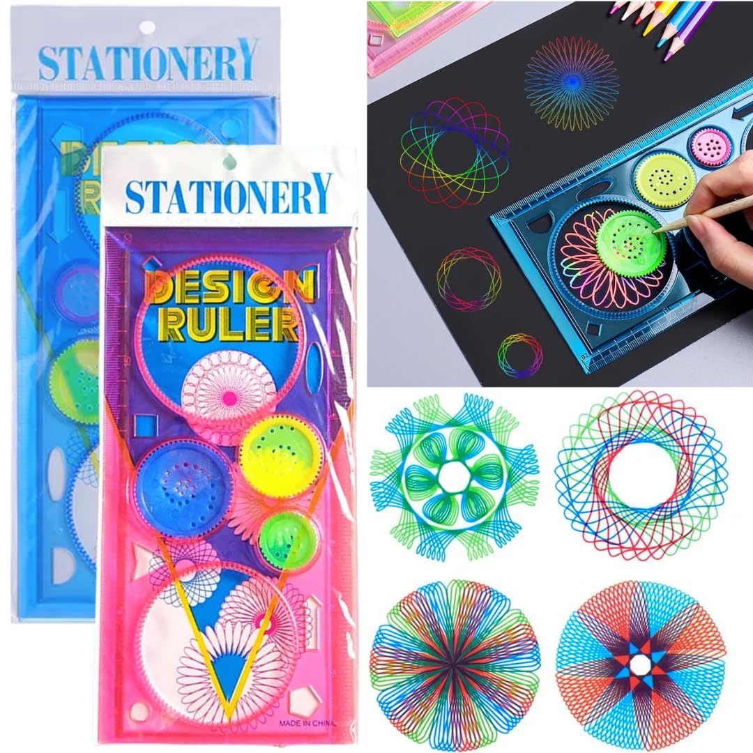 IncyWincy Scale for Kids Birthday Return Gift (Set of 24), Kids Return Gift, Design Ruler for Boys and Girls, Spirograph, Art Craft, Stationery (Pack of 24) (B0CZF3TJ64) Amazon Price History, Amazon Price Tracker