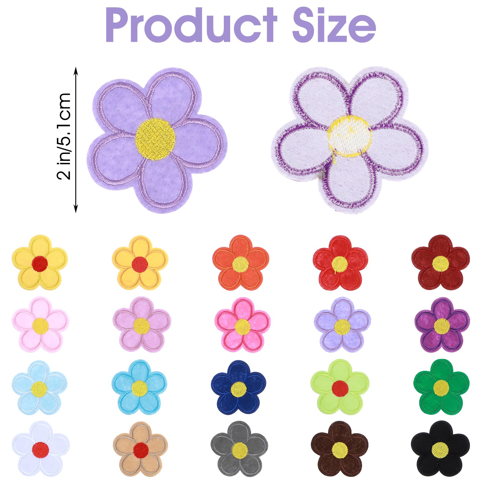 Parch bordados de flor personalizadas, apliqu con motivos para planchar