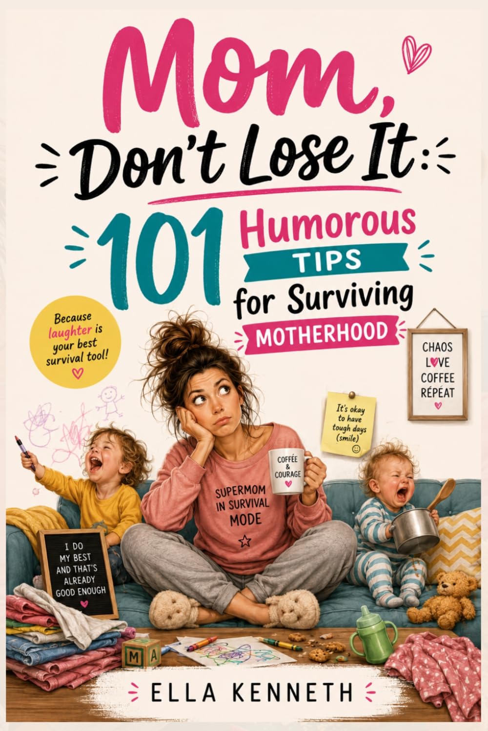 Mom, Don’t Lose It: 101 Humorous Tips for Surviving Motherhood ; A funny and guilt-free guide to navigating the ups and downs of motherhood with a healthy dose of sarcasm