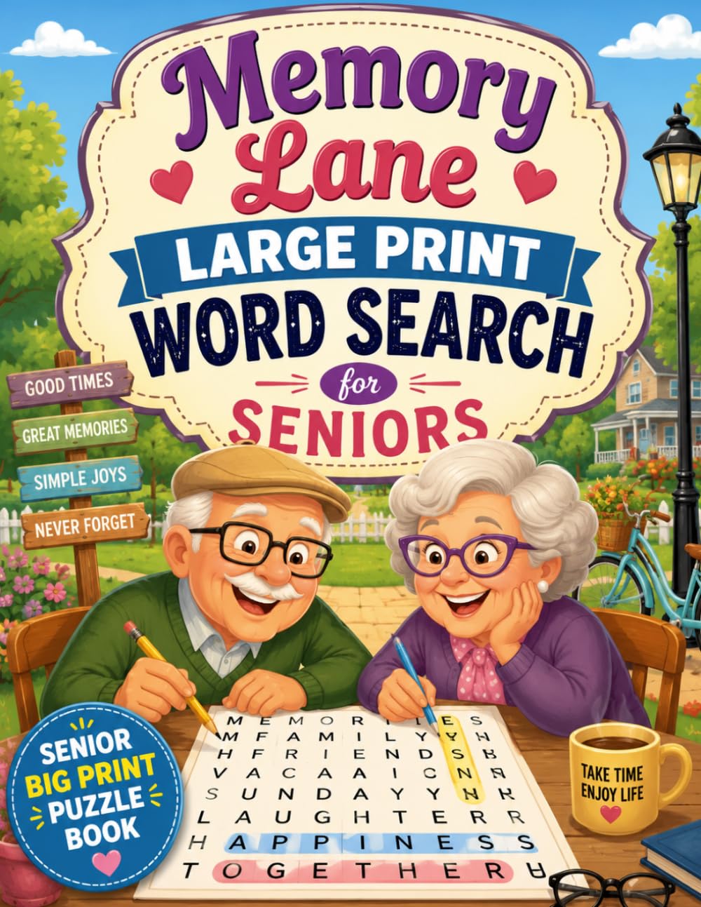 Memory Lane Word Search for Seniors: Big Print Senior Puzzle book