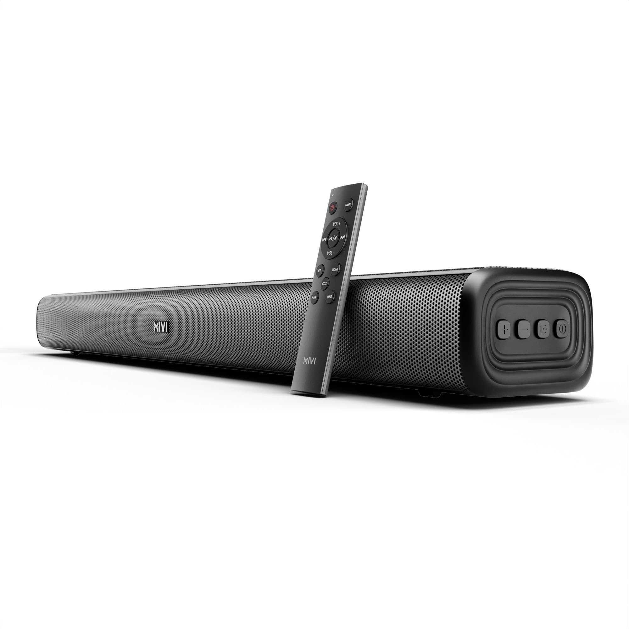 Mivi Hip Hop 500 Soundbar [New Launch], 120 Watts, 2.2 Channel, HDMI, Bluetooth v5.3, AUX, USB, Remote Control, Made in India with Dual Built-in Subwoofers and Speakers-image-24