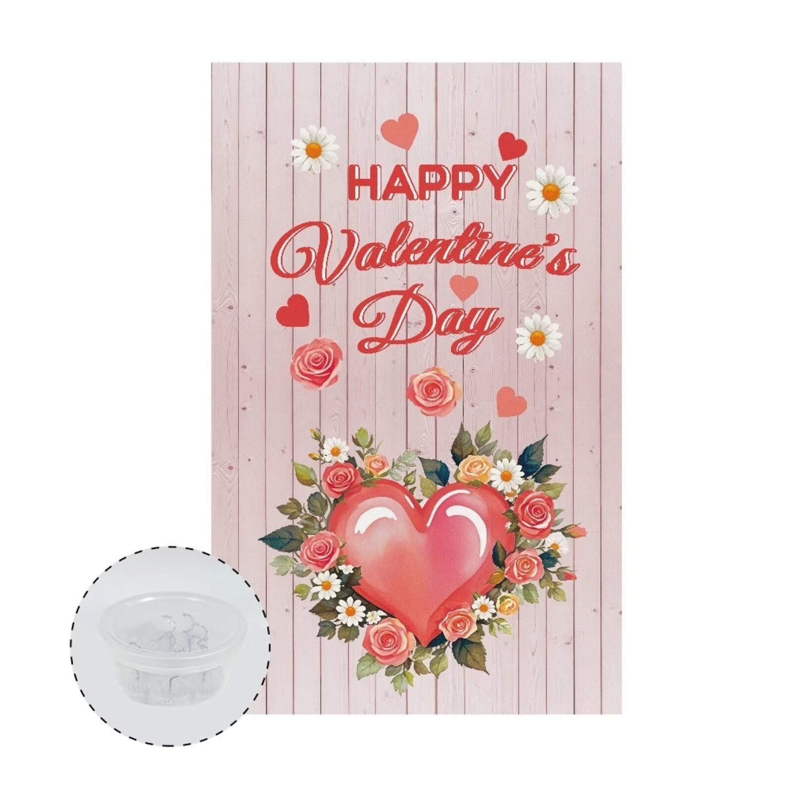 GLENLCWE Happy Valentine's Day Heart Recliner Headrest Protector, Non Slip Furniture Slipcovers Couch Head Covers Comfortable Sofa Headrest Covers 16.53x26.18 inch, 1 Pcs