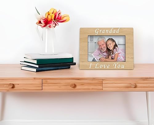Miniatura 5 de Grandad Gifts Picture Frame 4x6, Grandads Wooden Picture Frame, Christmas Fathers Day Birthday Gifts for Grandads from Grandkids, Grandad I Love You