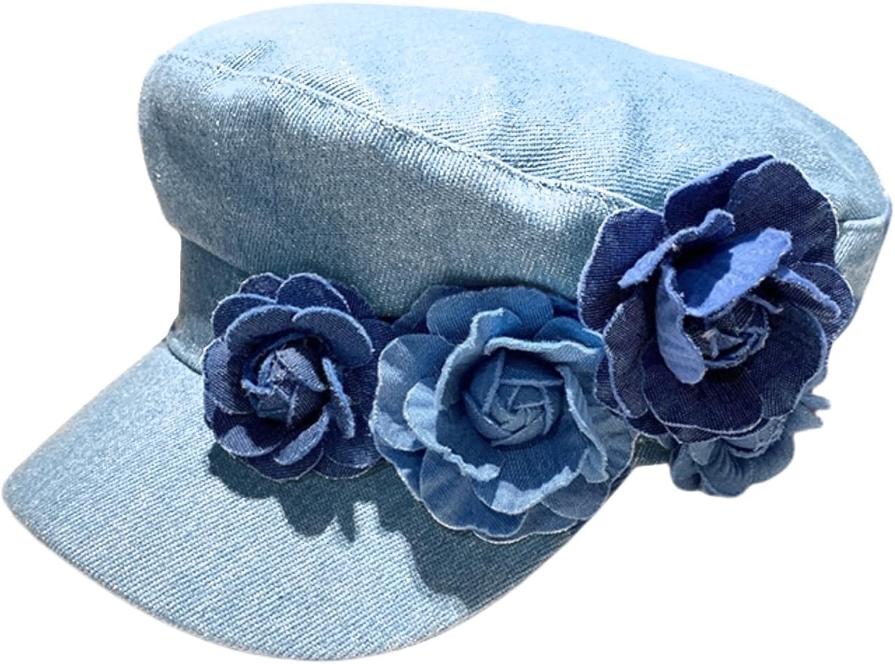 Denim Hat for Women, Vintage Baseball Cap Painter Artist Hat for Outdoor Holiday