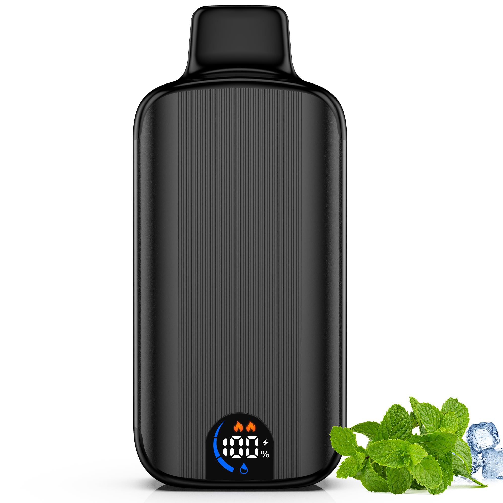 ARASHI 電子タバコ 使い捨て ベイプ スーパーメンソール シーシャ 18,000回吸引可能 禁煙パイポ vape 持ち運び エアフロー調節可能 爆煙 水蒸気タバコ LED液晶ディスプレイ搭載 ニコチン タール無し 禁煙グッズ