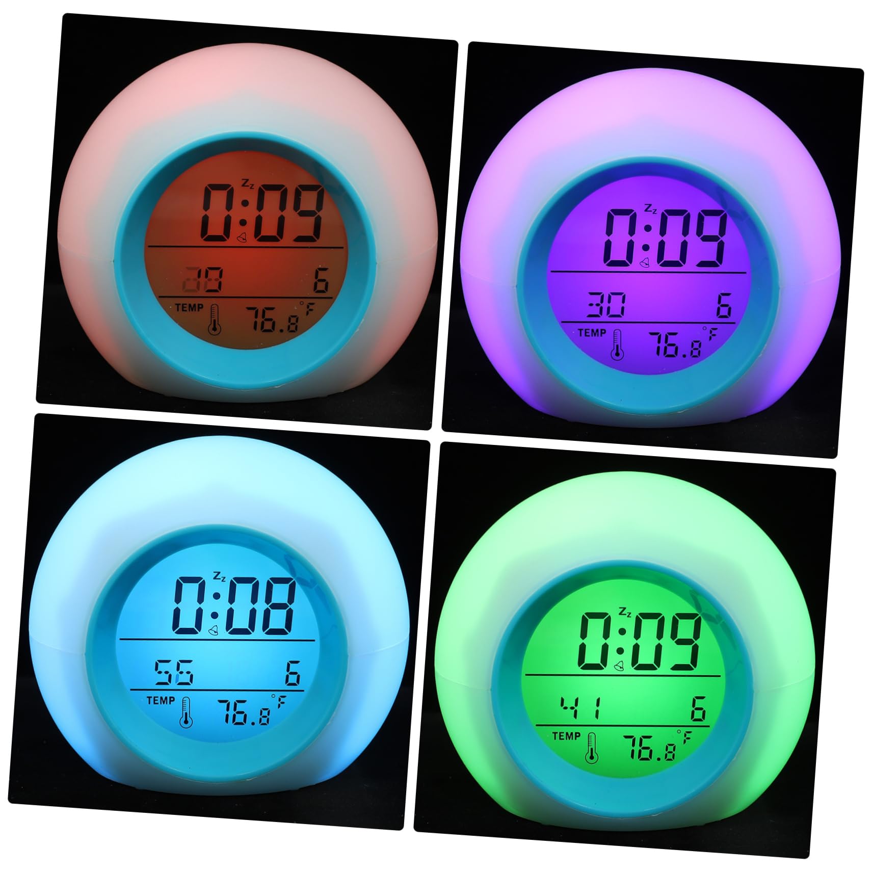 Ciieeo 3st Nachttischuhr Led-anzeige Uhr Uhren Stille Uhr Multifunktionsuhr Wecker Für Kinder Alarm Luke Leise Klein Nachtlichtuhr Reisewecker Bettschüttelwecker Kinderwecker Kinderuhr