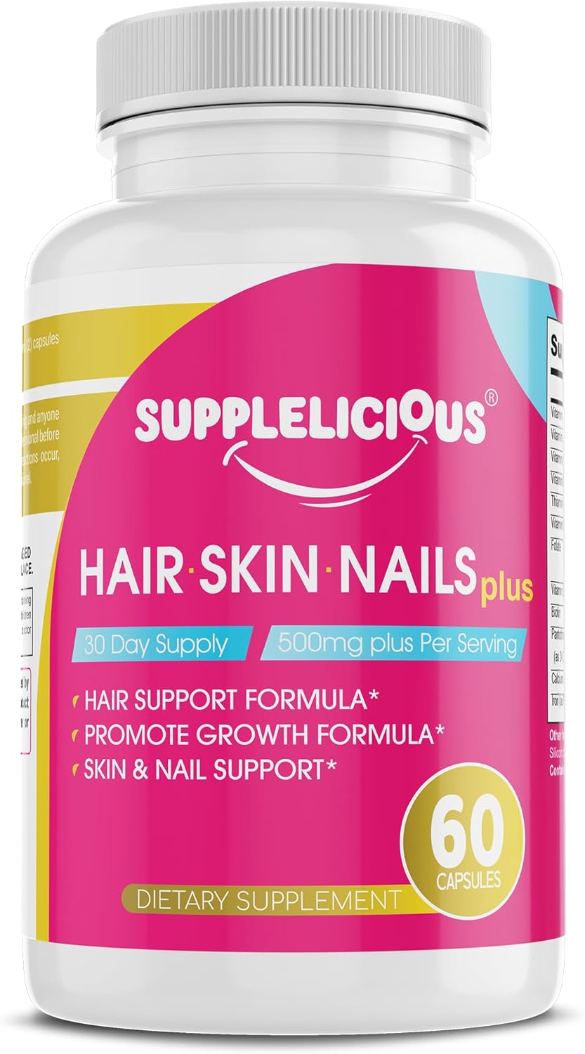 Hair, Skin & Nails Plus – 500mg Formula...