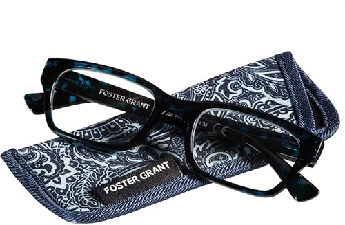 Foster Grant Mira Blue - Gafas de lectura para mujer, 3.25