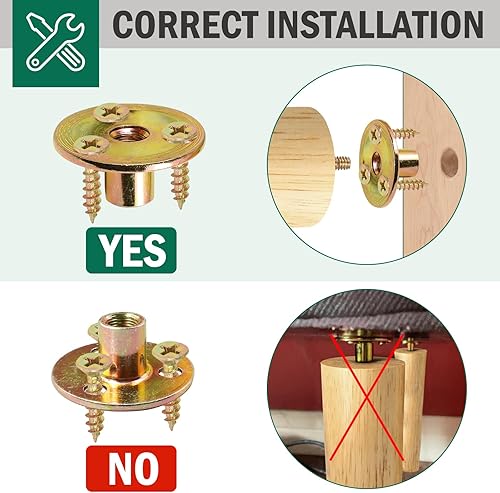 Miniatura 6 de Patas de madera de goma para muebles de 8 pulgadas, patas rectas de madera cónicas de mediados de siglo, patas de sofá de mediados de siglo, patas