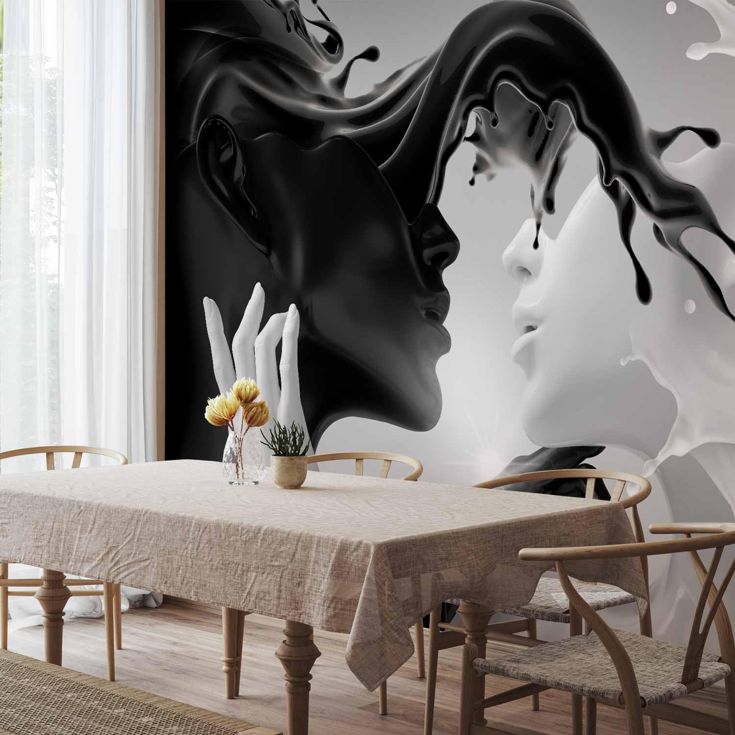 murando - Carta da Parati Moderna per Camera da Letto, Coffee, 400x280 cm | Fotomurali in TNT, Decorazione da Muro XXL, Poster Giganti da Parete, Milk, Produzione Europea
