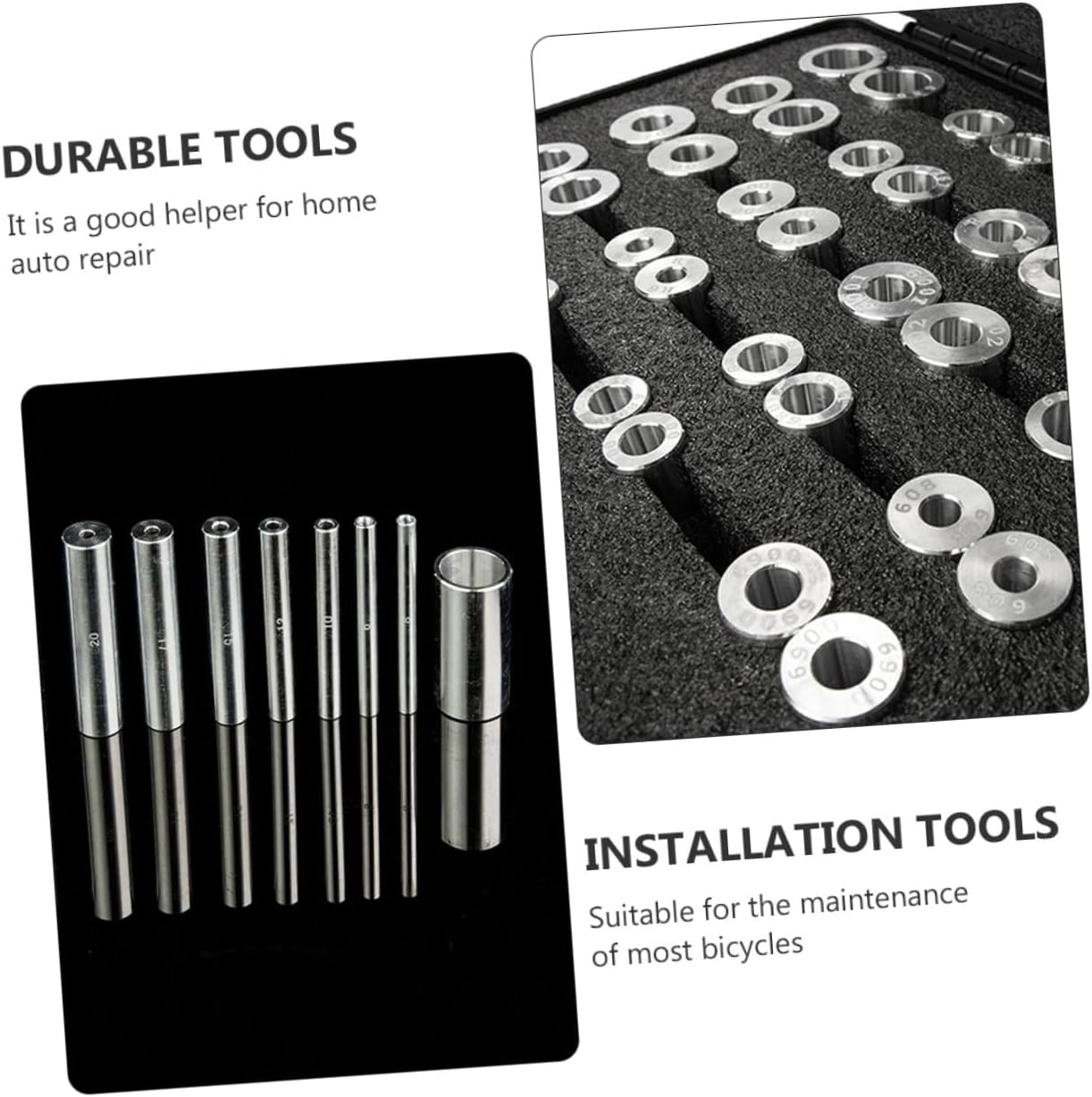 BESPORTBLE Bike Repair Kit Bearing Press Tool Set for Hub Easy Storage Box Included