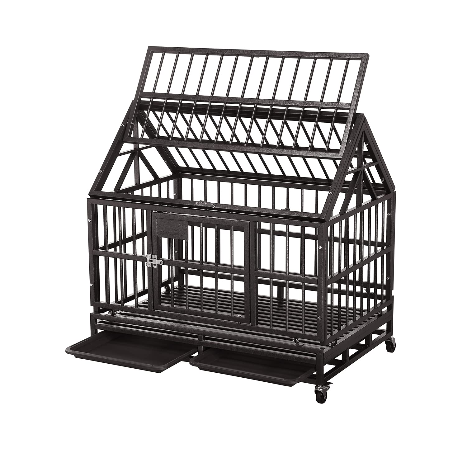 Buy Dog Cage Crate Kennel Heavy Duty Tear Resistant Round Tube with