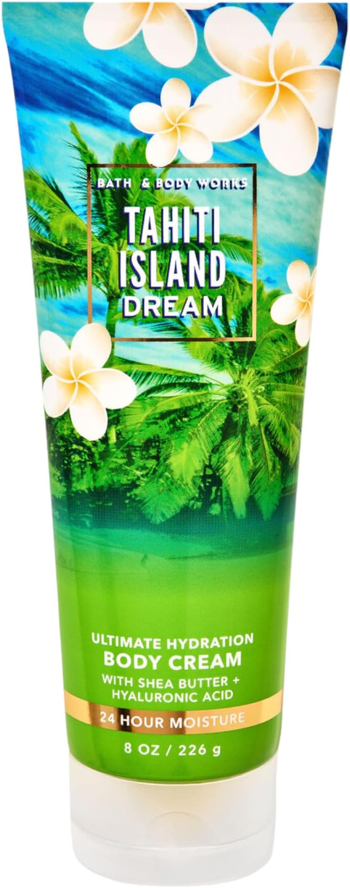 Bath & Body Works Ultimate Hydration Body Cream For Women 8 Fl Oz 1- Pack (8 Ounce (Pack of 1), Tahiti Island Dream)