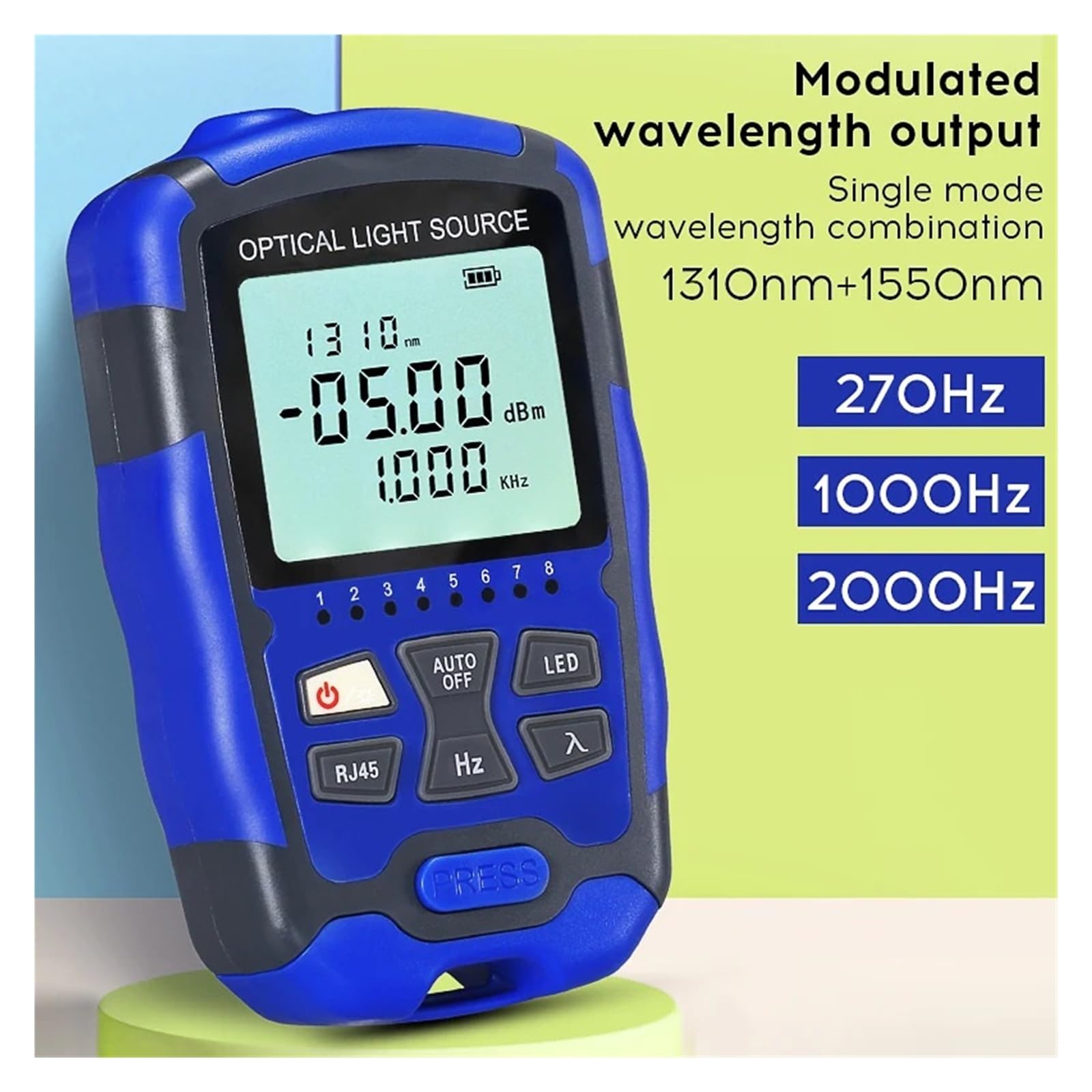 Mini Source de lumière Stable portable MC1315, outil de test de câbles à fibres optiques monomode 1310/1550nm