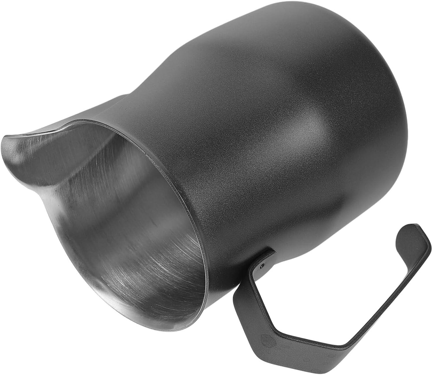 GALPADA Stainless Steel Coffee Frothing Pitcher with Precision Spout for Latte Art Metal Milk Steamer Cup for Espresso and Cappuccino Capacity Creamer Jug with Sleek Finish for Home and