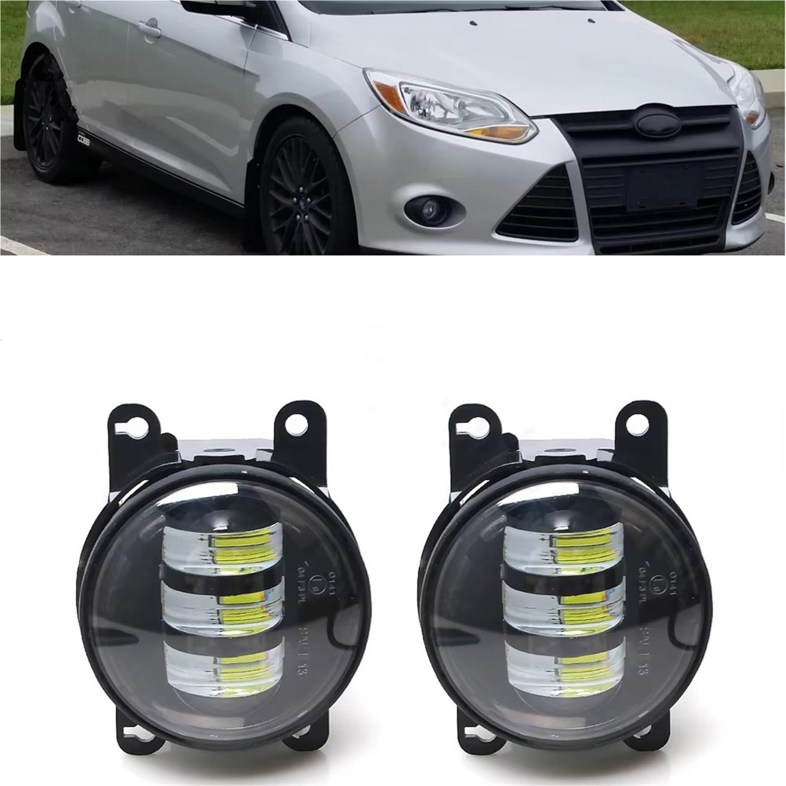 Feu antibrouillard Compatible Avec Ford Pour Focus Pour SE Pour 4Cyl Pour 2.0L 2009 2010 2011 2012 2013 Ensemble De Feux Antibrouillard De Conduite