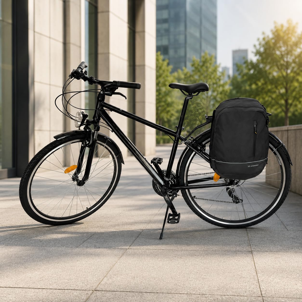 WOZINSKY Sacoche de vélo 2 en 1 pour porte-bagages arrière - Étanche - 30 l