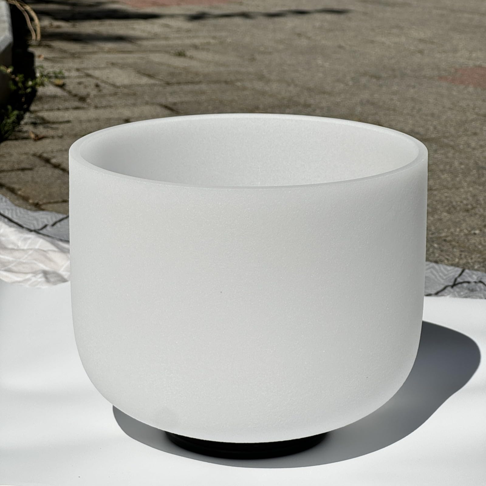 TRAYAYA Quartz Crystal Singing Bowl Set Of 3 Pcs With Sound Healing bowl Carrying case 11