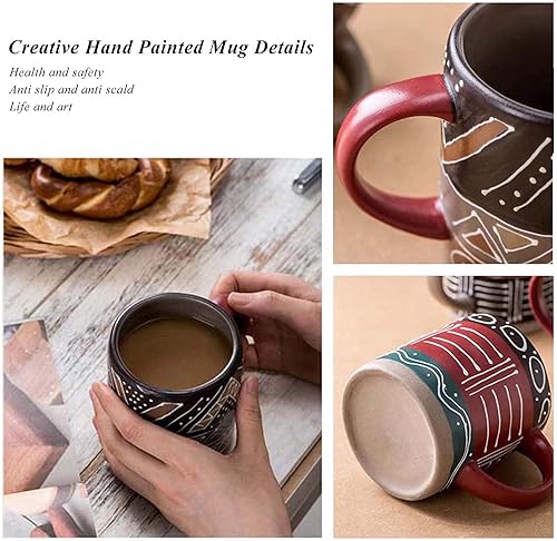 Miniatura 5 de Tazas de café de cerámica de 16 onzas, taza grande de té de oficina, regalos personalizados, divertidos capuchino, café con leche, tazas de café