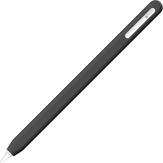 UPPERCASE Designs NimbleSleeve - Premium Apple Pencil 2 Case Sleeve Silicone Protective Holder for iPad Apple Pencil 2nd Generation Only (Black)