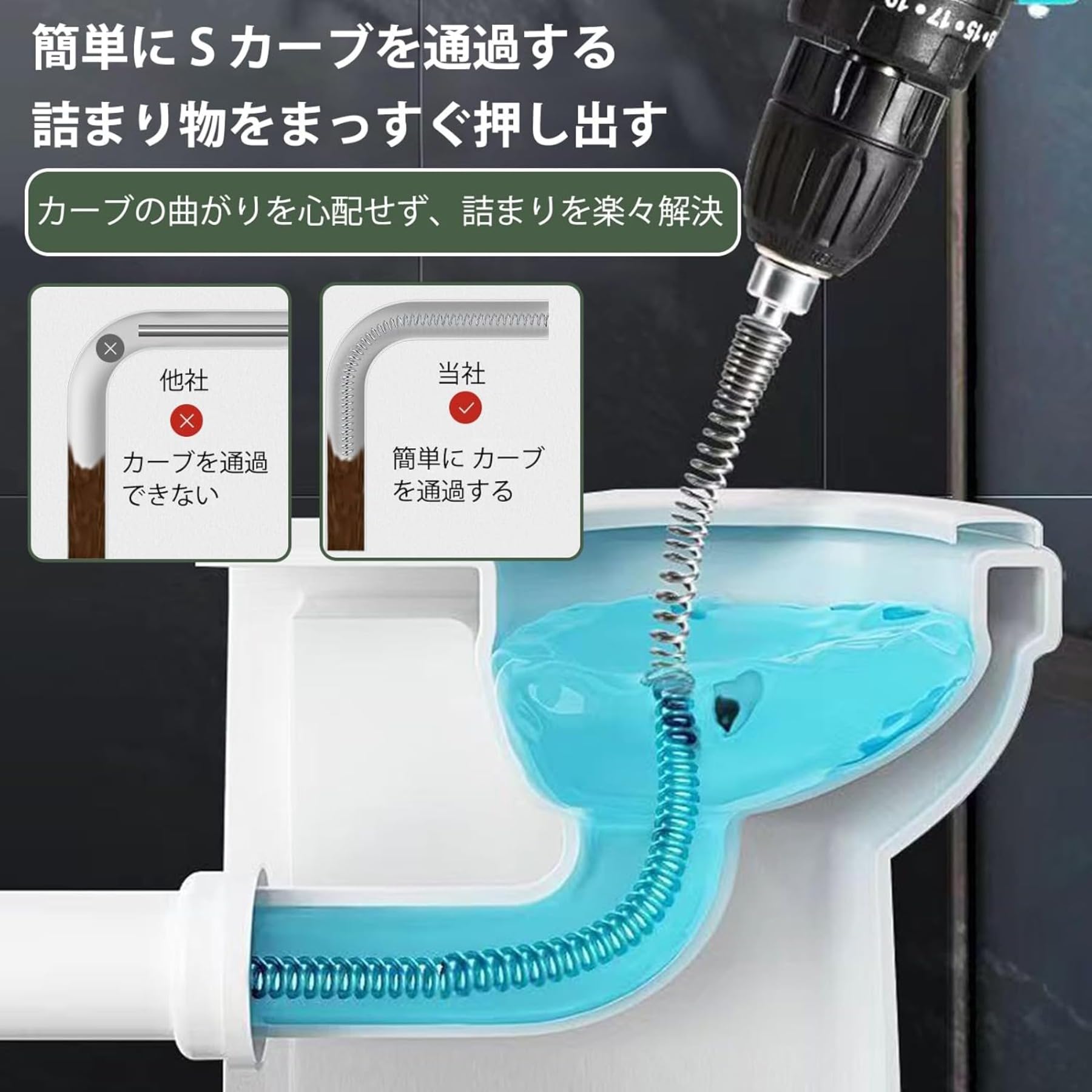 ＵＥＫＩ排水管掃除機 Amazon.co.jp: Mupuaie パイプクリーナー 排水管掃除機 4m 手動・電動