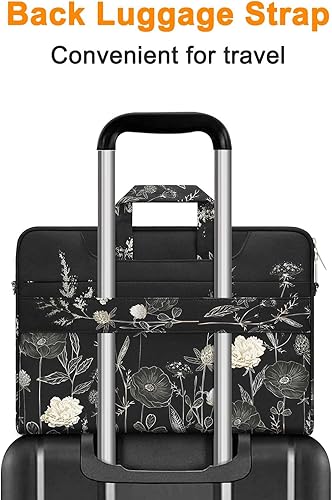 Miniatura 5 de MOSISO Bolsa de computadora portátil para mujer, bolsa de computadora de 15.6 pulgadas compatible con MacBook, HP, Dell, Lenovo, Asus, Notebook,