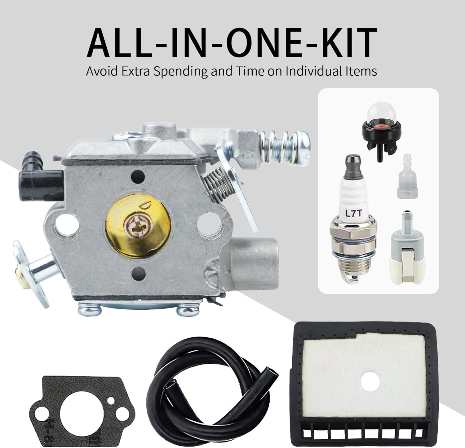 CS3000 WT-589 Carburetor for Echo CS-300 CS-301 CS-305 CS-340 CS-341 CS-345 CS-346 CS-3400 CS-3450 Gas Chainsaw - Replaces WT-402 WT-589A A021000231 A021000232