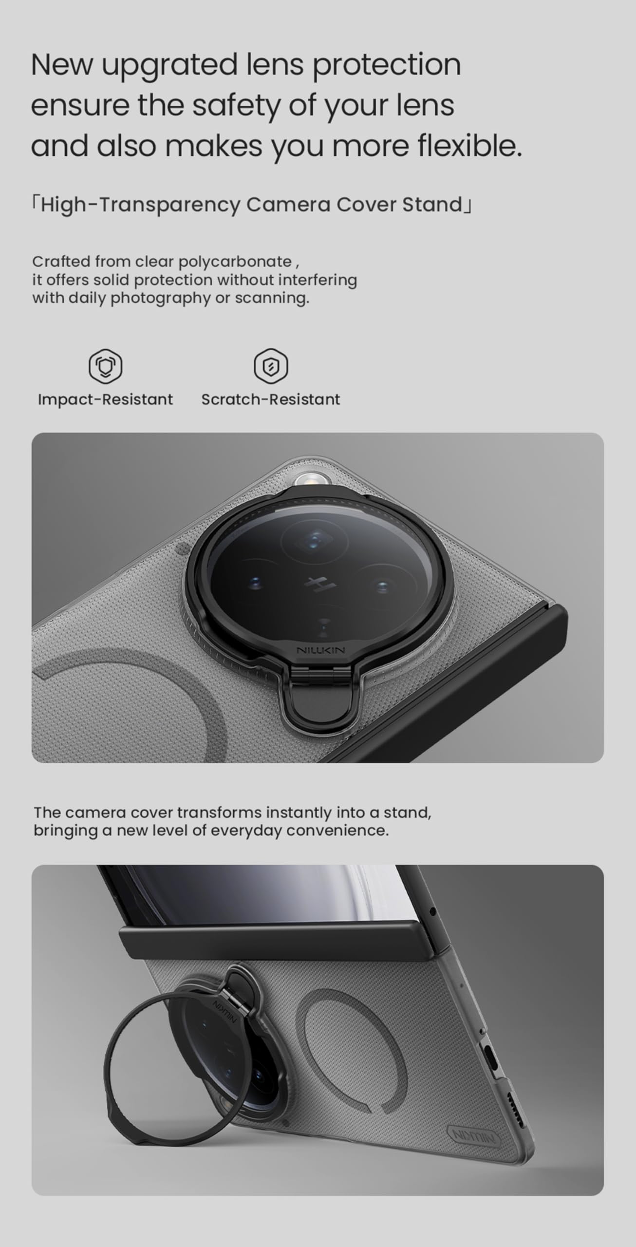 COQUE Custodia per Telefono Oppo Find N6 Custodia Magnetica per Oppo Find N6 Super Frosted Shield Pro-Trasparente Nero