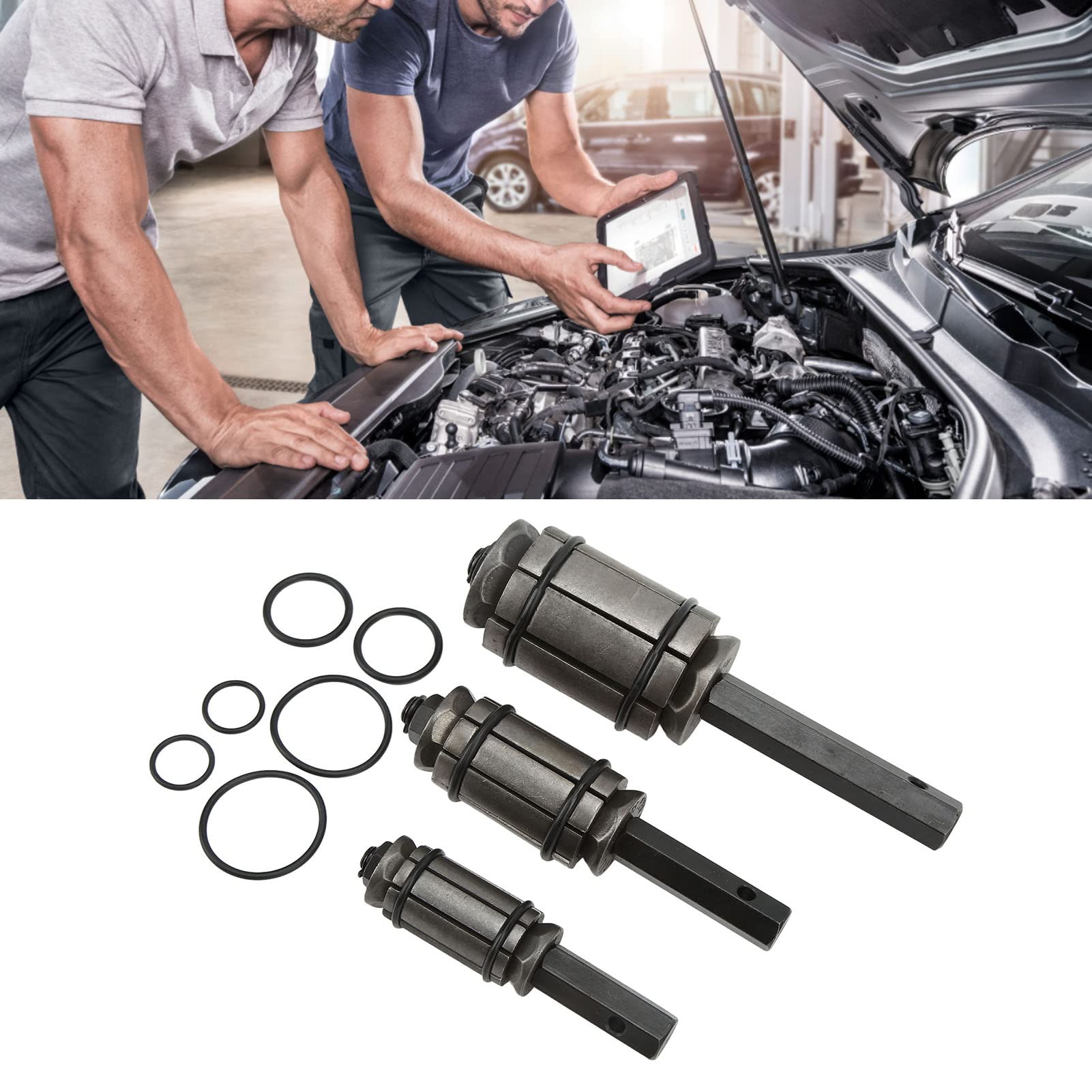 Tyenaza 3 pezzi espansore per tubo di scarico marmitta set di strumenti universali per riparazione di automobili