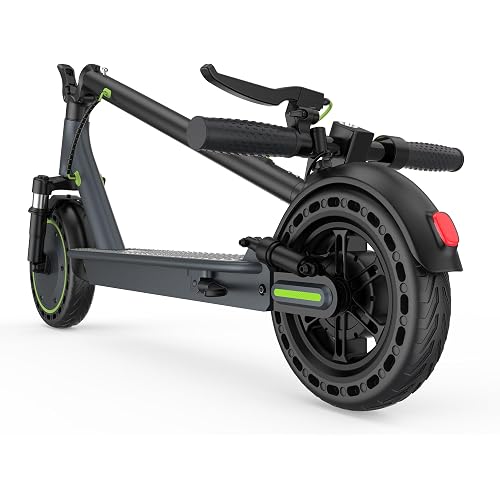 Roinside Electric Scooter - 8.5"/10''/14'' Solid Tires, 350W/500W Motor, Up to 19/22MPH& 16/21/23/24Miles Long-Range Portable Commuting Scooter for Adults with Double Braking System, App