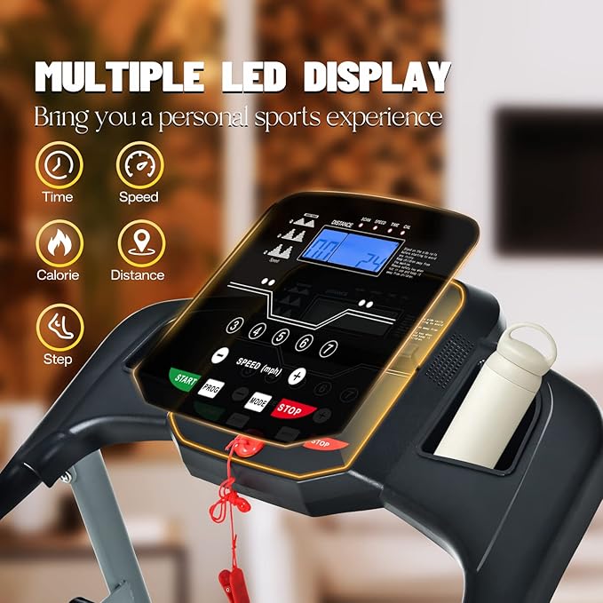 Caminadora Eléctrica Plegable 2.5 hp Negro miniatura 2