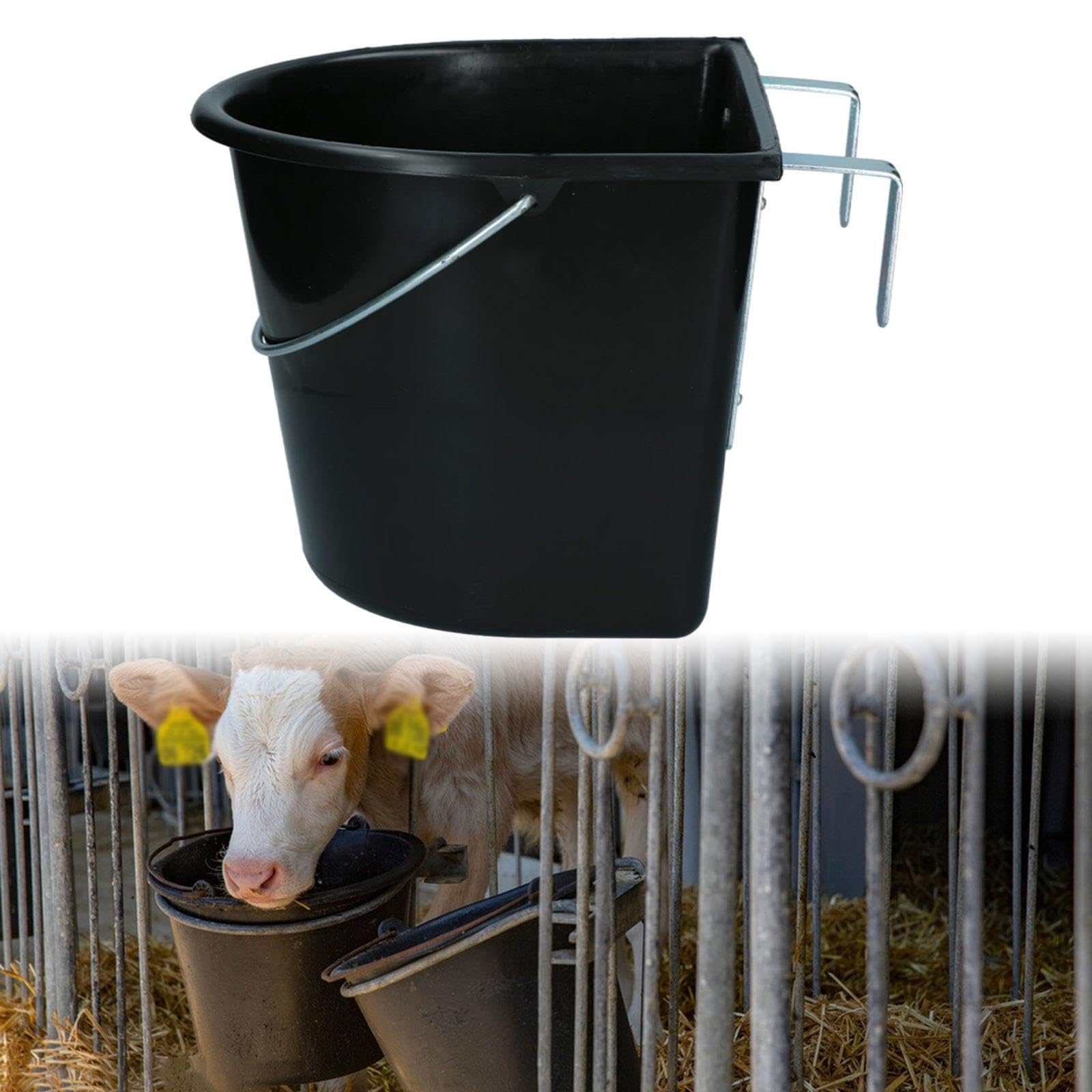 Comedero para Caballos, Grande, Fácil de Limpiar, Práctico para Comer, Cubo de Comida para Caballos, para Ganado Vacuno, Cabras Y V