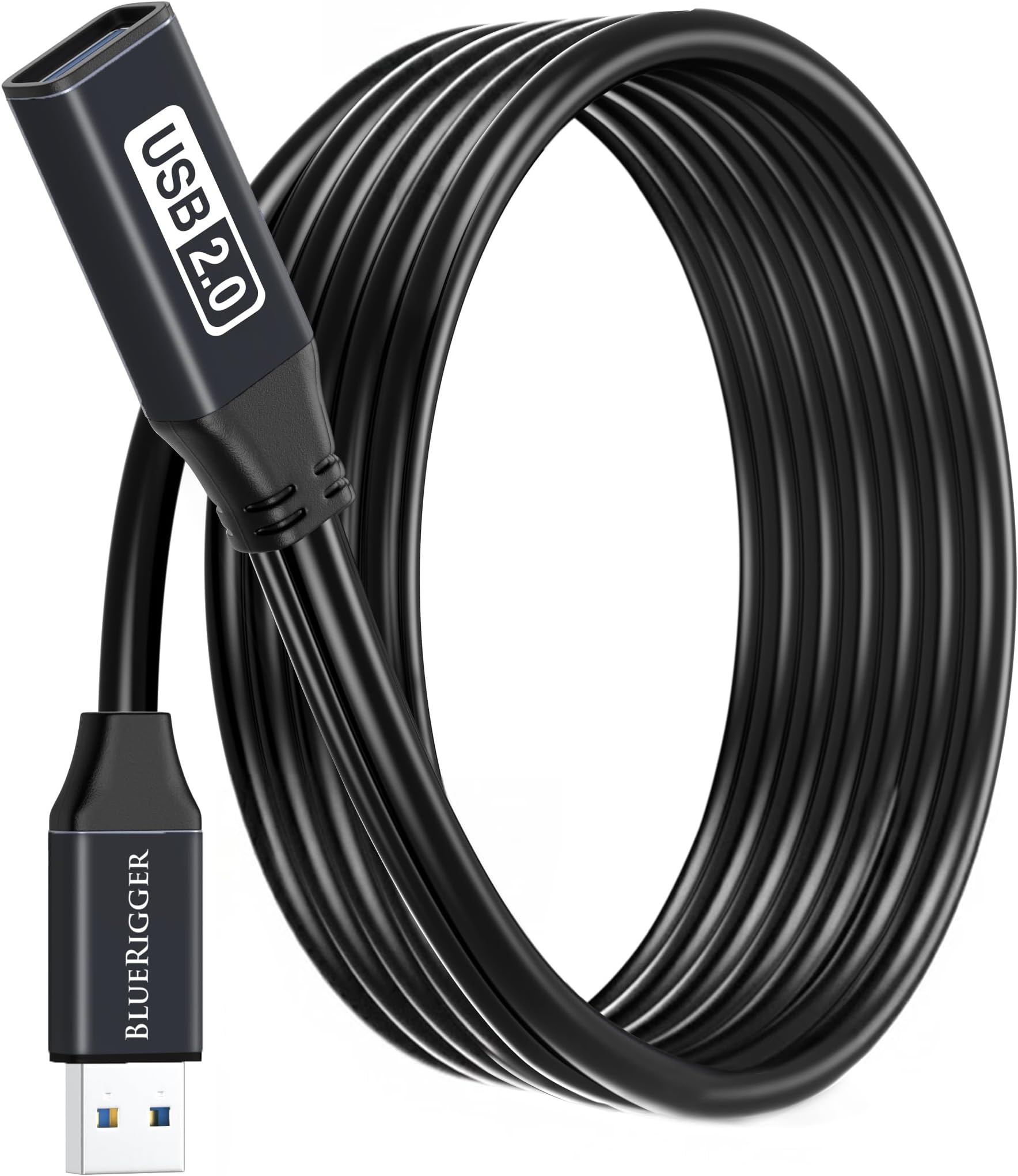 BlueRigger Active 2.0 USB Extension Cable 25FT (480 Mbps USB Extender Cord)