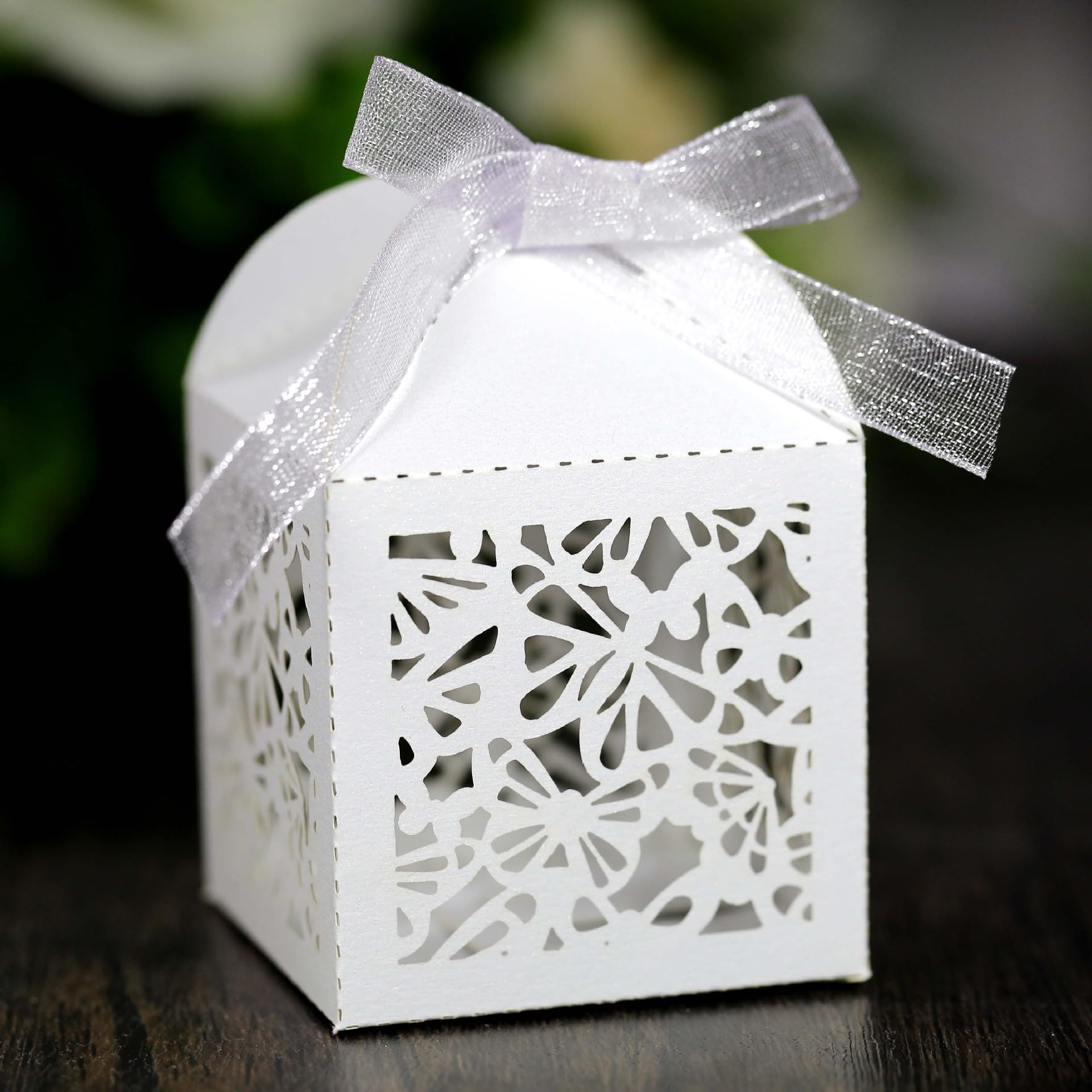 50 Scatoline Regalo Carta 6x6x6cm - Con Farfalla, Per Caramelle, Cioccolatini - Foto 2