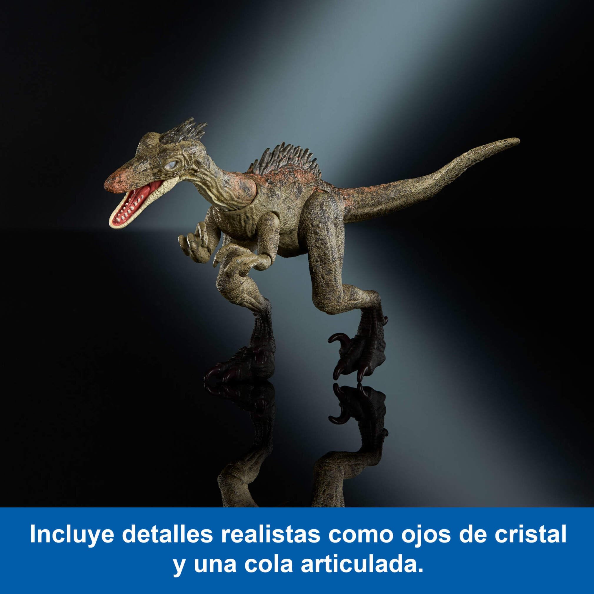 Mattel Jurassic World Hammond Collection, Especie Troodon, Dinosaurio de Juguete, 14 articulaciones, JDJ11