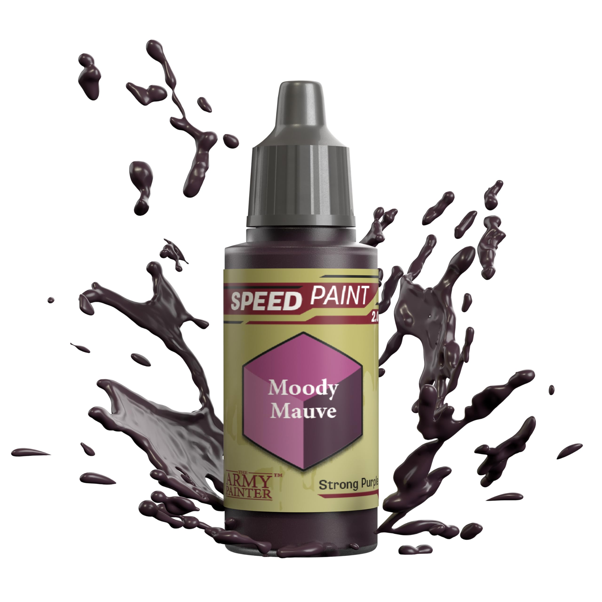 The Army Painter Speedpaint Moody Mauve 2.0, Single Acrylic Paint 18ml One-coat Painting Soloution For Fantasy Tabletop Miniatures Like Warhammer 40k and Dungeons And Dragons Figures