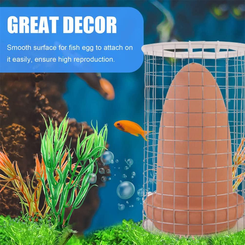 Balacoo Discus Fish Breeding Cone Cave- Fish Tank Reproduction Ornament- Spawning Slates for Aquarium Landscape Fish Tank