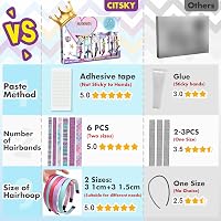 CITSKY Sellő Kreatív Készlet 5-12 Éves Lányoknak - DIY Hajdísz Készítő Szett Gyerekeknek, Kézműves Ajándék Fejlesztő Játék 4