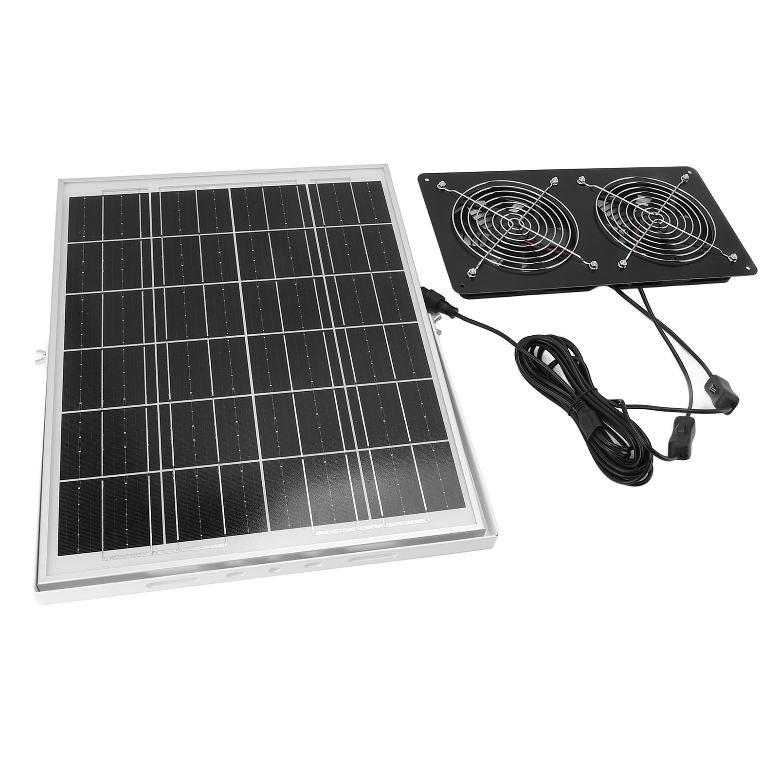 Sonew Zestaw Dwóch Wentylatorów Słonecznych, 30W IP65 Wentylacja Solarna z