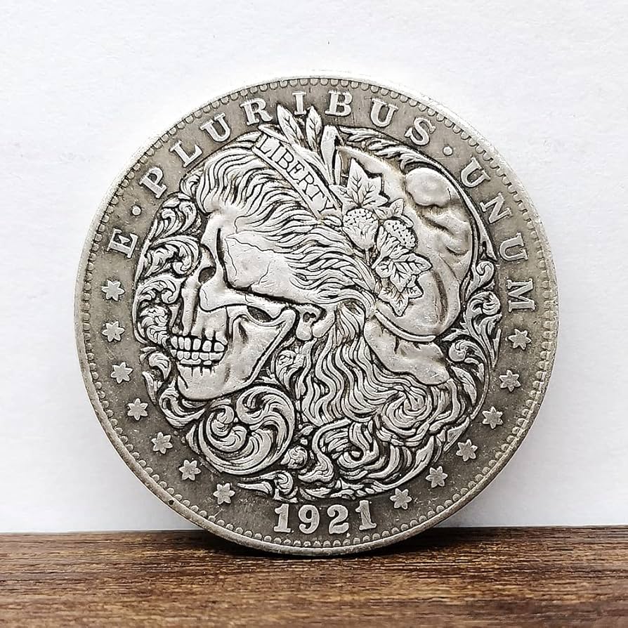 【コンプリート品】貨幣アルバム 美品 シルバーコイン 【現品限り】 Amazon.co.jp: クラシック スカル テーマ 放浪 コイン 彫刻