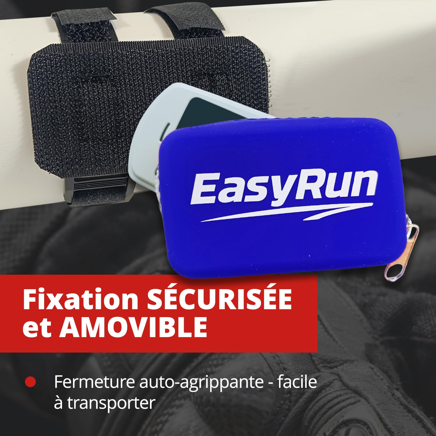 Support Télépéage Moto en Silicone Compatible Ulys, Bip&Go, Fulli, Liber-t – Étui Splash Resistant avec Sangles Réglables – Porte Badge Autoroute Moto (Bleu)