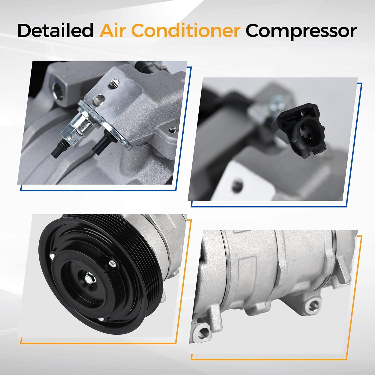PAROD A/C Air Conditioning Compressor Fit for 2008-2012 Honda Accord, 2012-2015 Crosstour 2.4L L4 Replace for CO11224C
